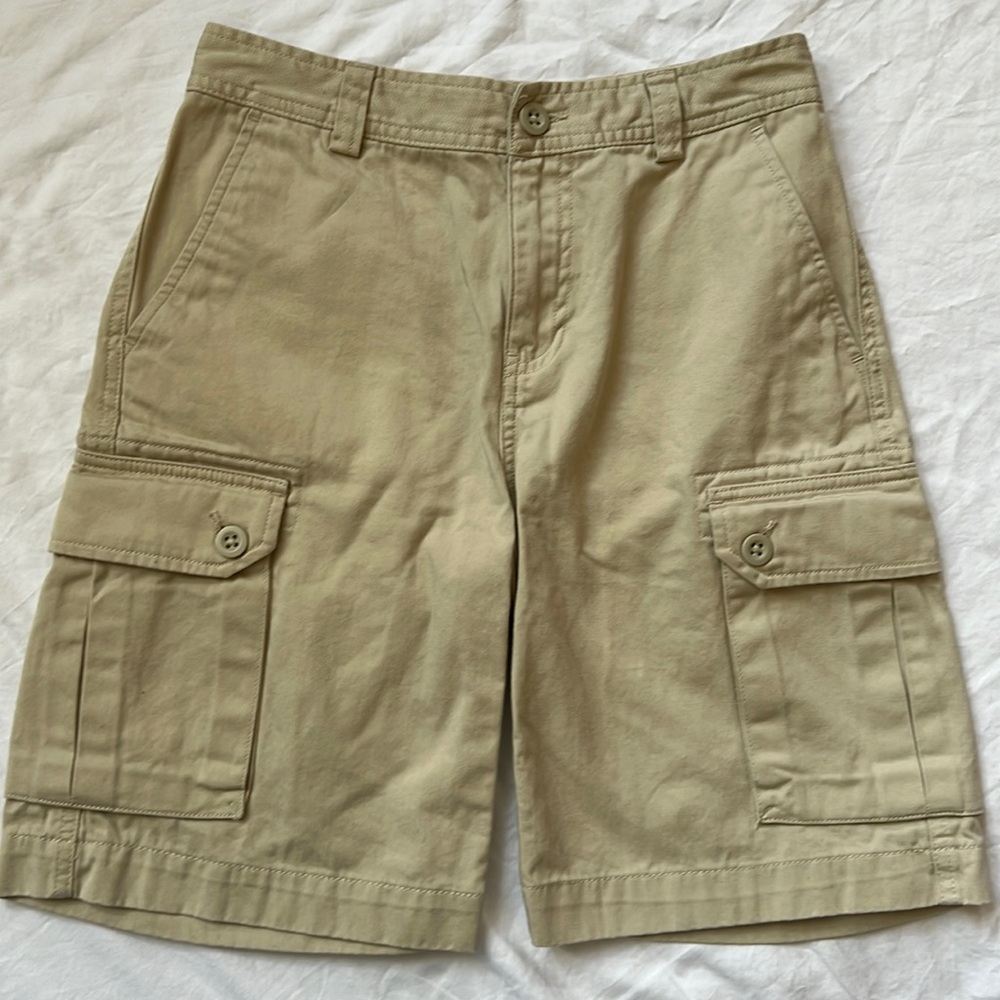 Boys POLO khaki light tan size 12 cargo shorts Ralph Lauren